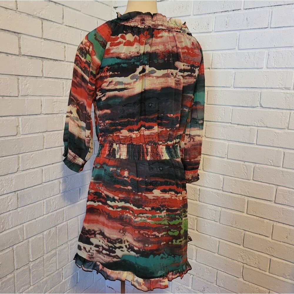 Colorful Abstract Print R Cinco Ranch Dress - Size Small - Picture 2 of 6